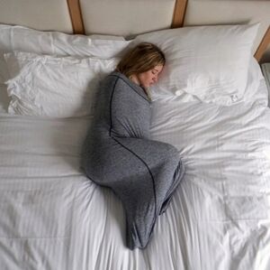 Cozy Gray Sleepwear Wrap